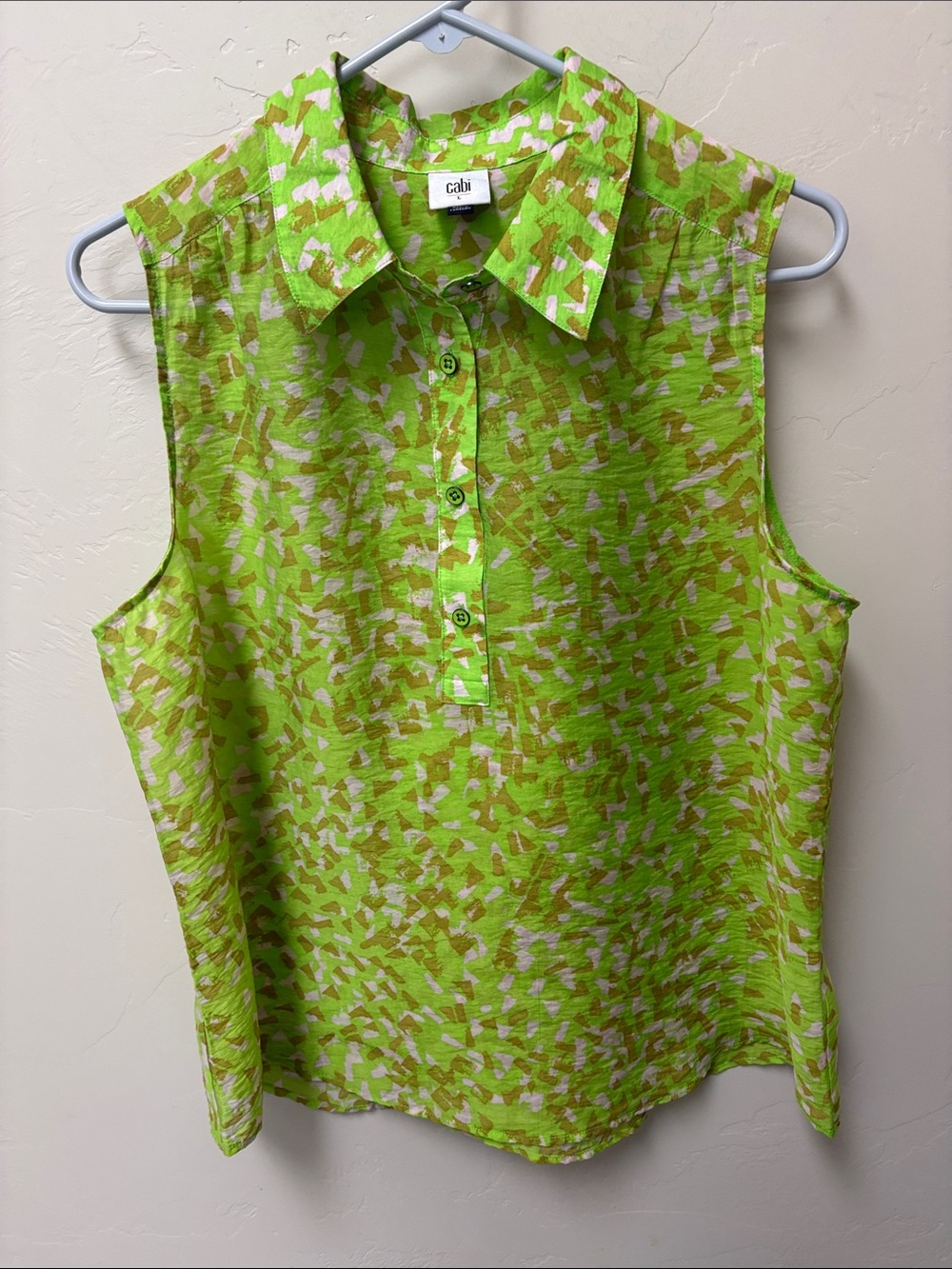 Cabi lime green top